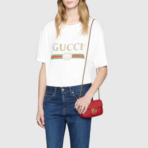 Gucci Handbags - Gucci GG Marmont Matelasse Super Mini Leather Bag